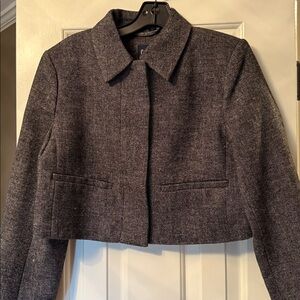 GAP Black and White Herringbone Jacket